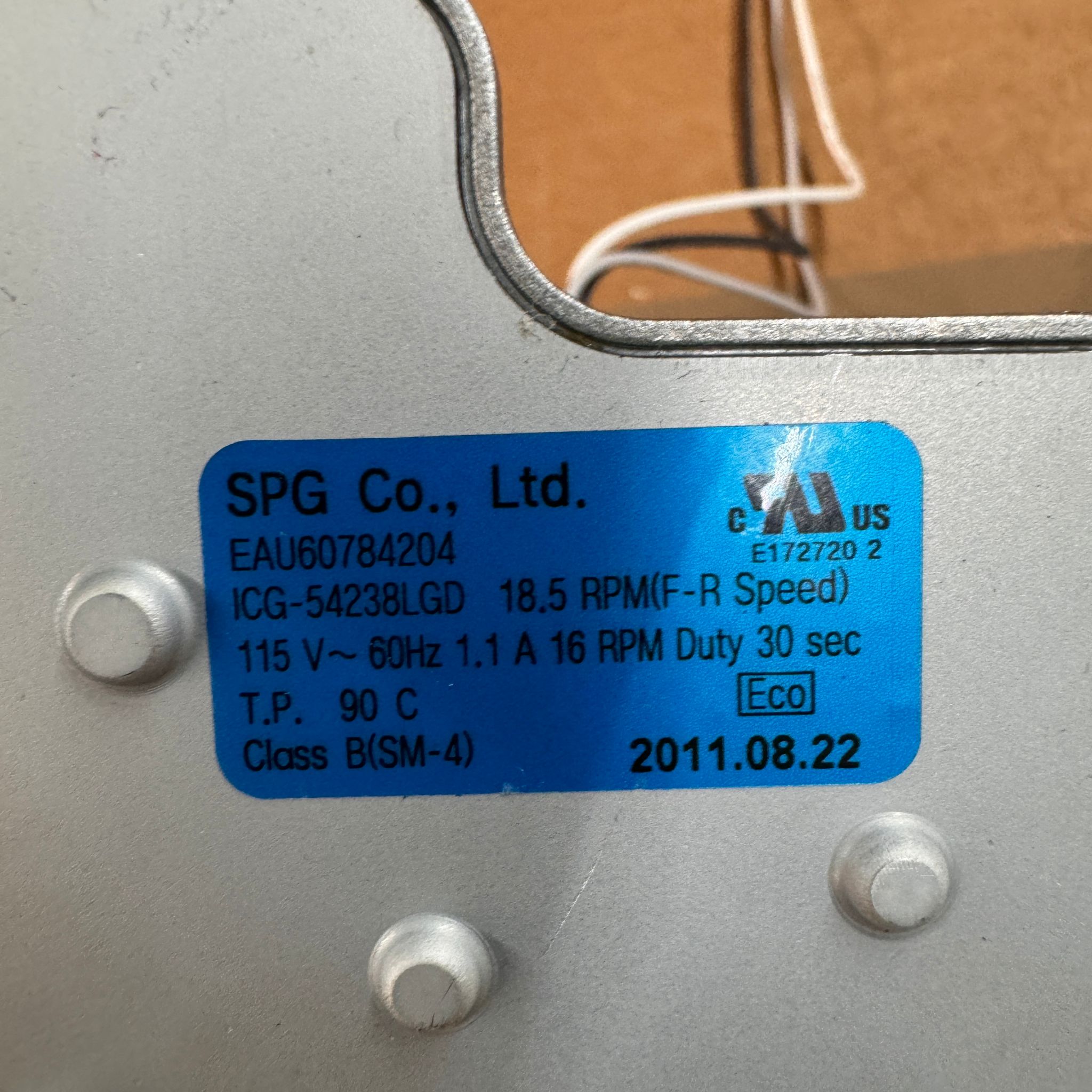 LG Refrigerator Auger Motor EAU60784204 EAU60783816 LG Refrigerator Auger Motor EAU60784204 EAU60783816